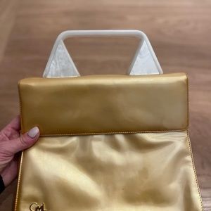 Vintage Patent Leather and Lucite Handbag